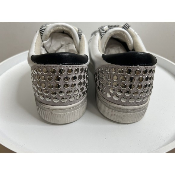 Steven by Steve Madden Rubie-S Leather Low top Size 11 White Lace-up Sneakers - Picture 7 of 8